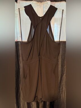 Like New BCBGMaxAzria Black Sleeveless Romper
